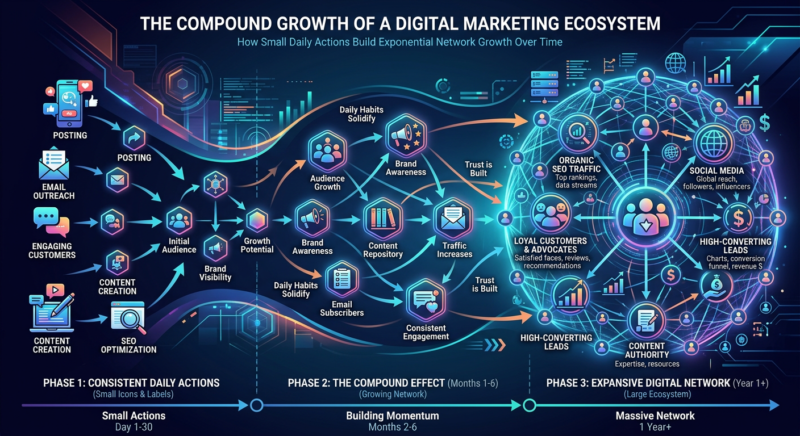 Marketing Growth Explained with Compound Effect