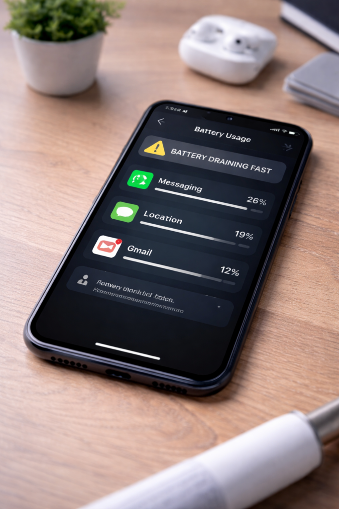 Hidden apps that drains battery