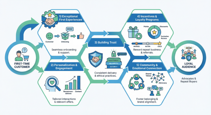 How Businesses Turn First-Time Customers into Loyal Audiences