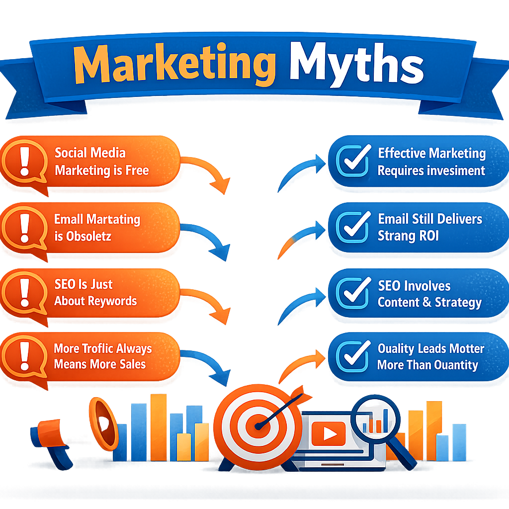 Common Marketing Myths That Mislead Beginners