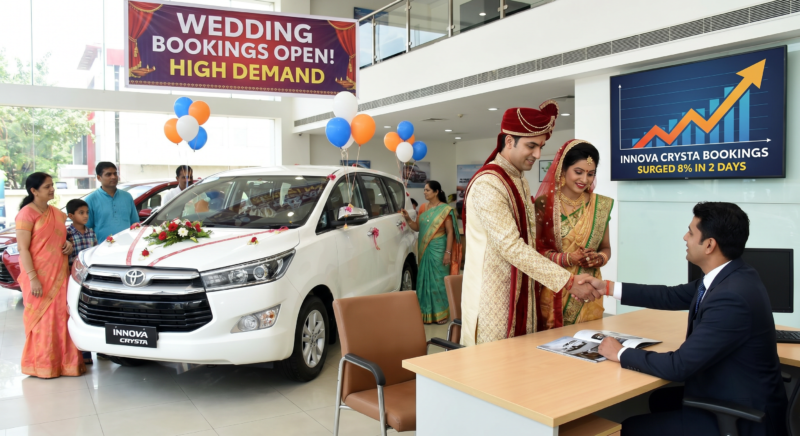 Innova Crysta Bookings Surged Over 8% in 2 Days: Should You Book for Your Wedding?