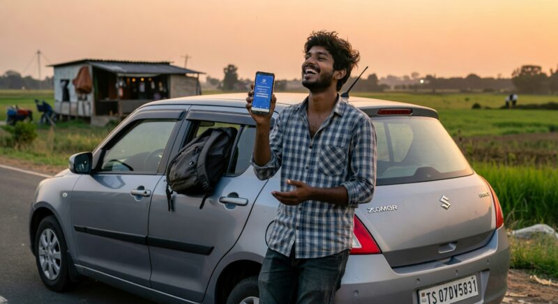Start Your Weekend Trip with Just ₹1500! Mobile Car Booking for Beginners in Minutes