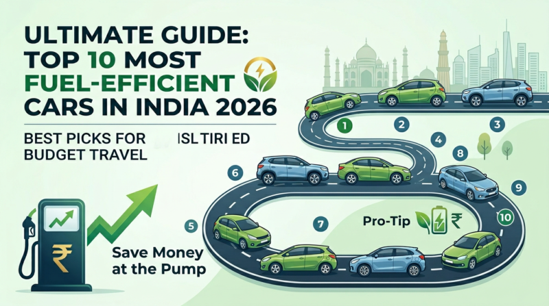 Top 10 Most Fuel-Efficient Cars in India 2026: Best Picks for Budget Travel